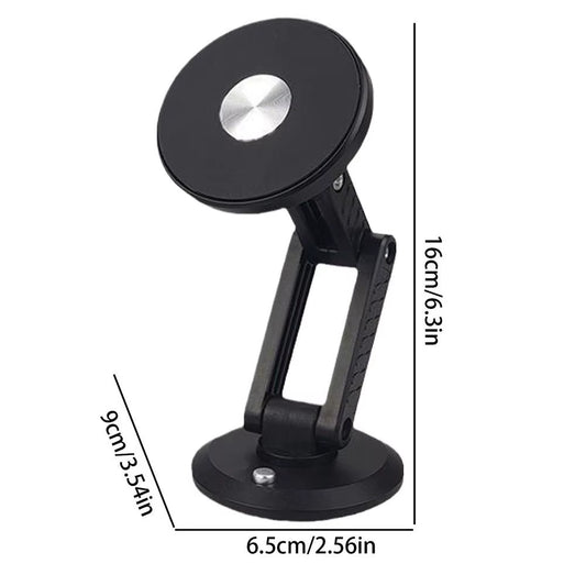 Car Magnet Phone Mount Magnetic Folding Phone Mount Strong Adhesive 360 Degree Rotating Phone Holder Multifunctional Car Mount